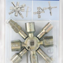 Clé multifonctionnelle/universelle pour armoire de commande - blister