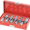 Douilles tournevis 1/2" avec embout 55mm hexagonal de 4 à 19mm - coffret métallique de 10 pcs