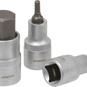 Douilles tournevis 1/2" avec embout 55mm hexagonal de 4 à 19mm - coffret métallique de 10 pcs