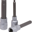 Douilles tournevis 1/2" avec embout 100mm Torx® de T27 à T70 - coffret métallique de 8 pcs