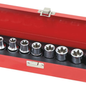 Douilles Torx® 1/2" de E10 à E24 - coffret métallique de 9 pcs