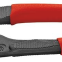 Pince clé grise gainée 250mm avec bouton poussoir