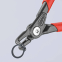 Pince coudée à 90° 130mm pour circlips extérieur 10/25mm