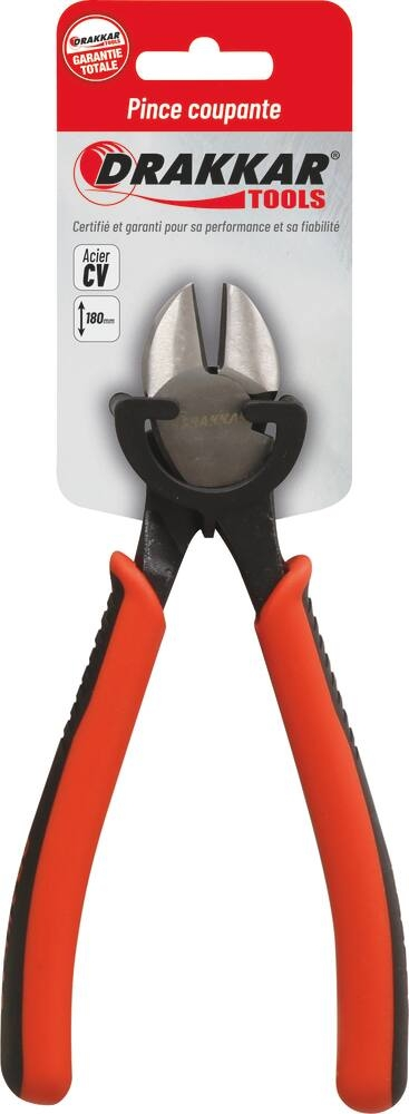 Pince coupante 180mm à forte démultiplication bi-matière