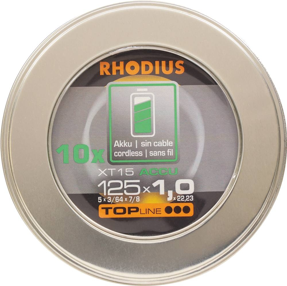 Disque à tronçonner acier/inox 125x1x22mm pour meuleuse sur batterie - lot de 10 pcs