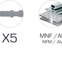Lame de scie sauteuse 50mm alu/metaux non ferreux - lot de 5 pcs