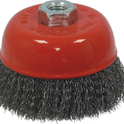 Brosse forme coupe conique M14 100mm mèches ondulées