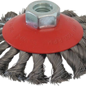 Brosse forme coupe cuvette M14 100mm mèches torsadées