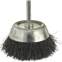 Brosse coupe sur tige 6mm fil acier ondulé 75mm