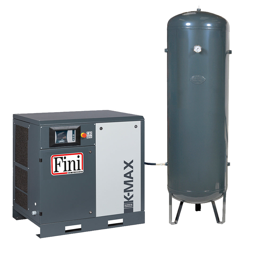 K-MAX 11/10/500V - Pack compresseur à vis 11 kW 10 bar réservoir 500 L