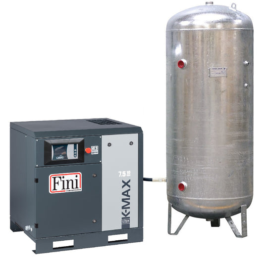 K-MAX 7.5/10/500VG - Compresseur à vis 7,5 kW 10 bar avec réservoir 500 L