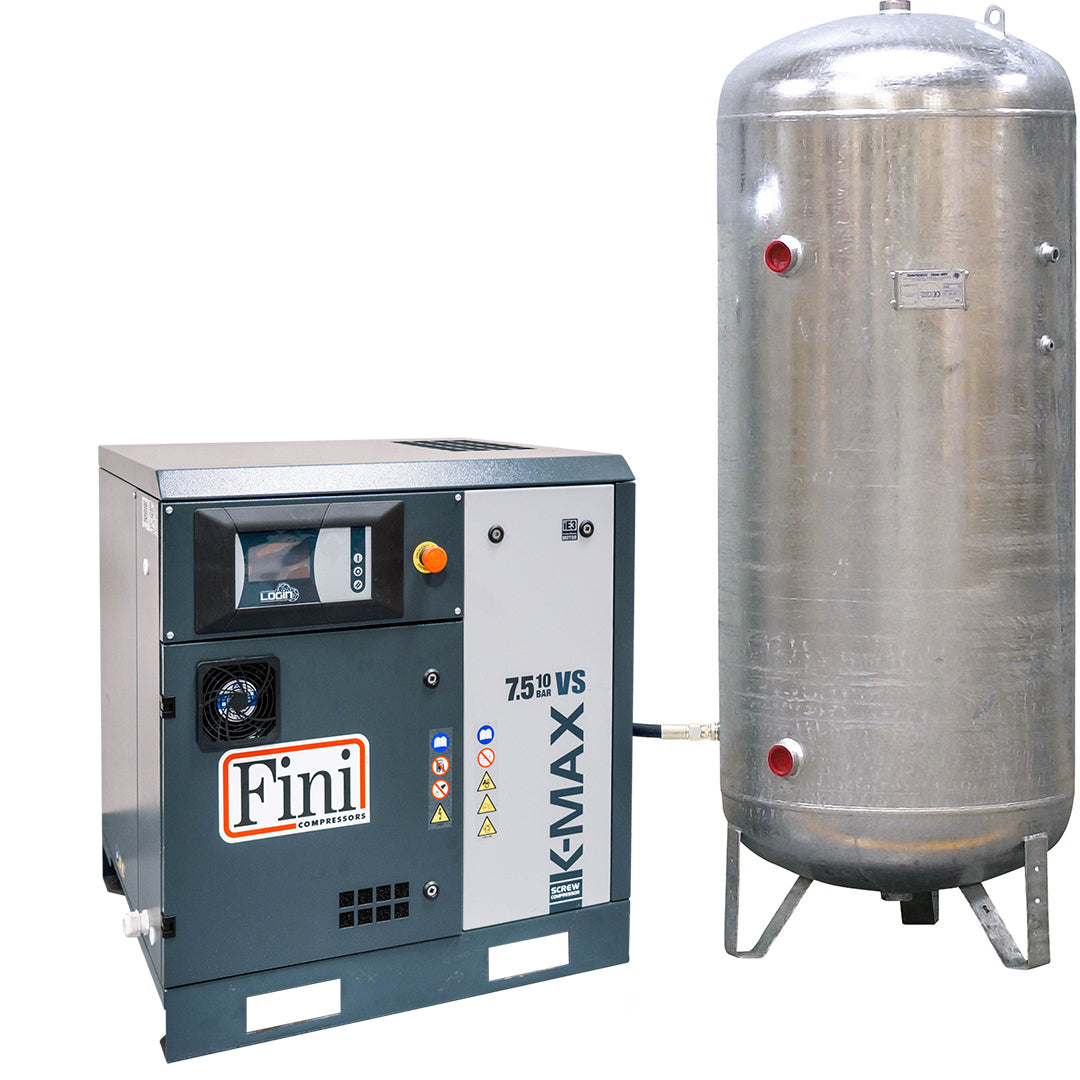 K-MAX 7.5/10/VS/500VG - Compresseur à vitesse variable 7,5 kW 10 bar cuve 500 L