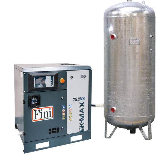 K-MAX 7.5/10/VS/500VG - Compresseur à vitesse variable 7,5 kW 10 bar cuve 500 L