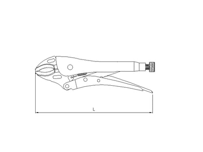 Pince étau bec court 10''