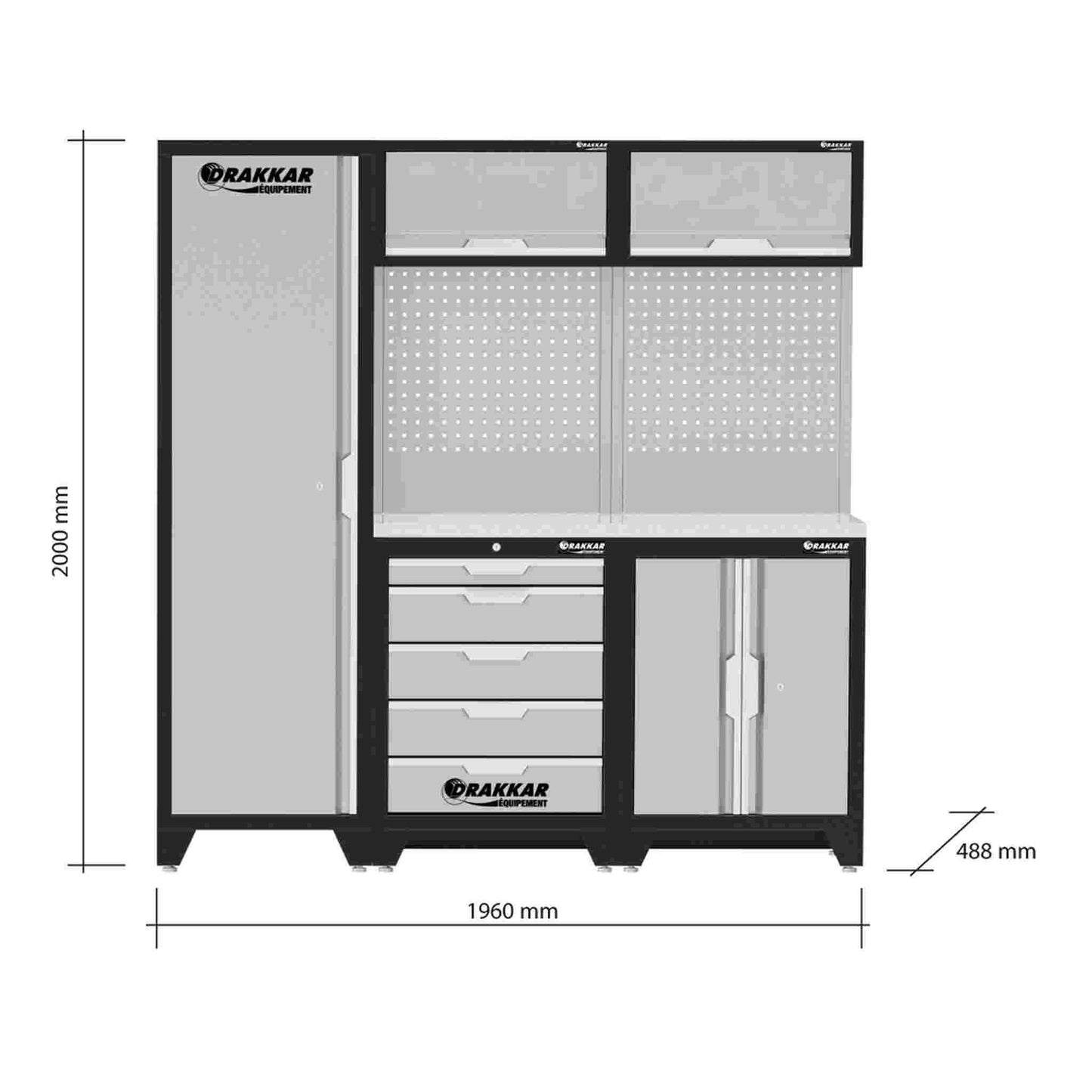 MOBILIER D'ATELIER 3 ELEMENTS INOX 430