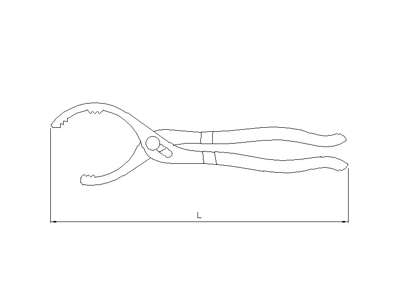 Clé de filtre à huile 12''