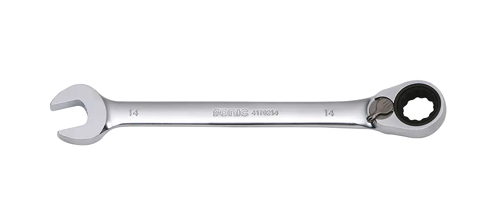 Clé mixte à cliquet reversible 12p 17mm