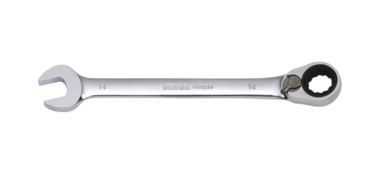 Clé mixte à cliquet reversible 12p 18mm