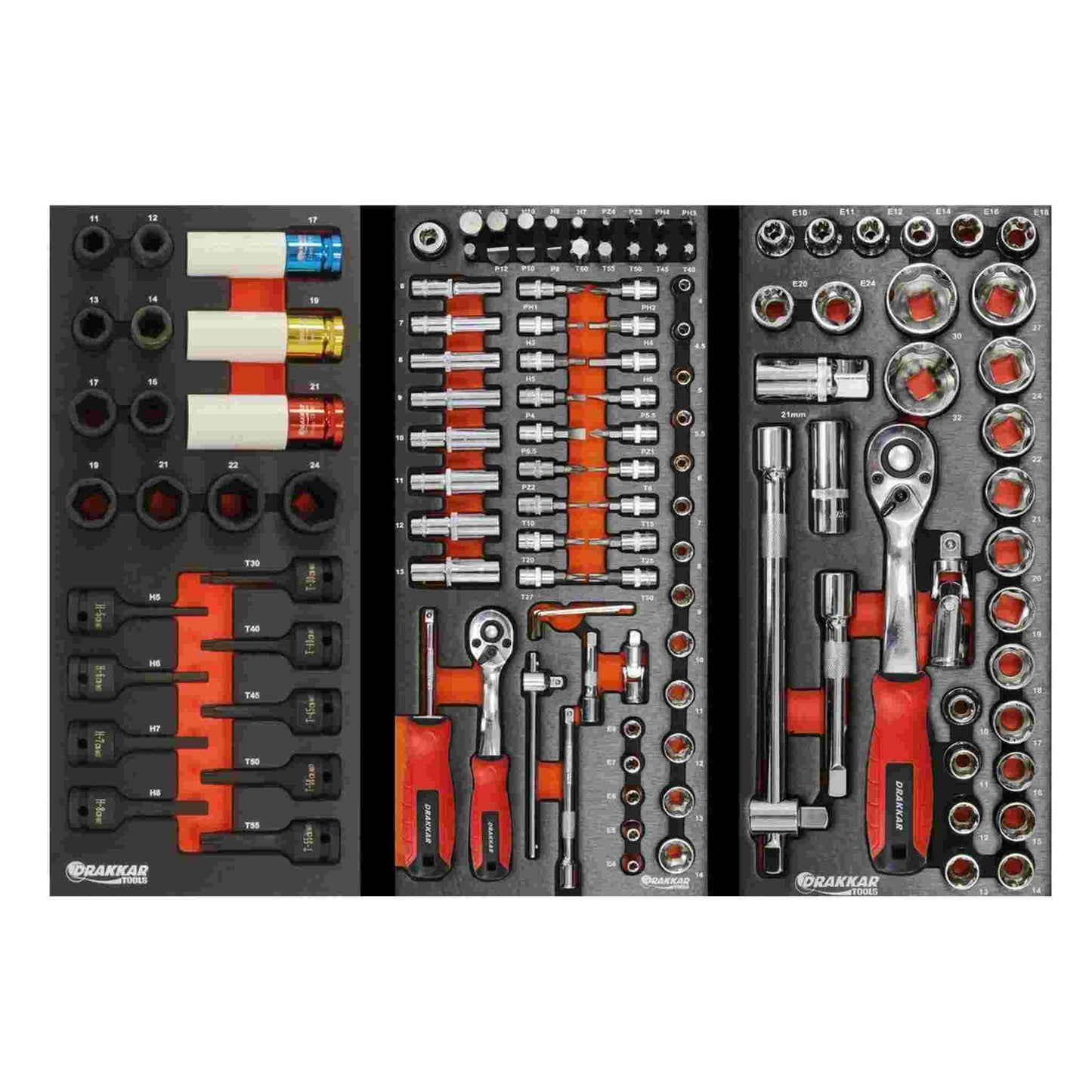 SERVANTE 7 TIROIRS 09217 + 4 TIROIRS MODULES METAL - 187 OUTILS