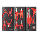 SERVANTE 7 TIROIRS 09217 + 4 TIROIRS MODULES METAL - 187 OUTILS