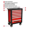 SERVANTE 7 TIROIRS ROUGE (97CM) SANS ACCESSOIRES *DT*