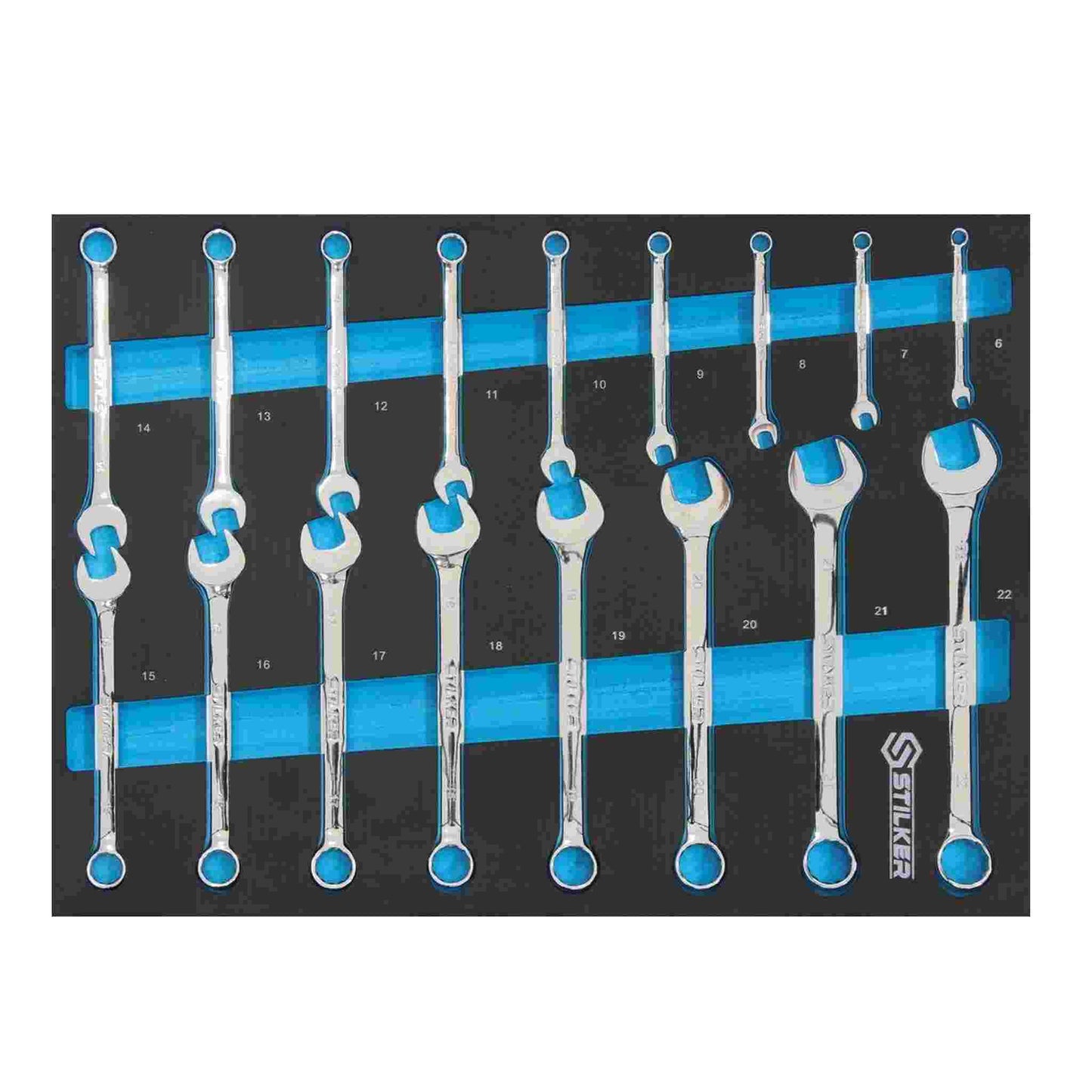 Servante d'atelier 7 tiroirs composée de 147 outils - modules mousse