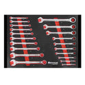 Servante d'atelier 10 tiroirs composée de 176 outils - modules finition carbone