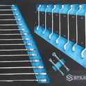 Servante d'atelier 7 tiroirs composée de 164 outils - modules mousses