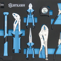 Servante d'atelier 7 tiroirs composée de 164 outils - modules mousses