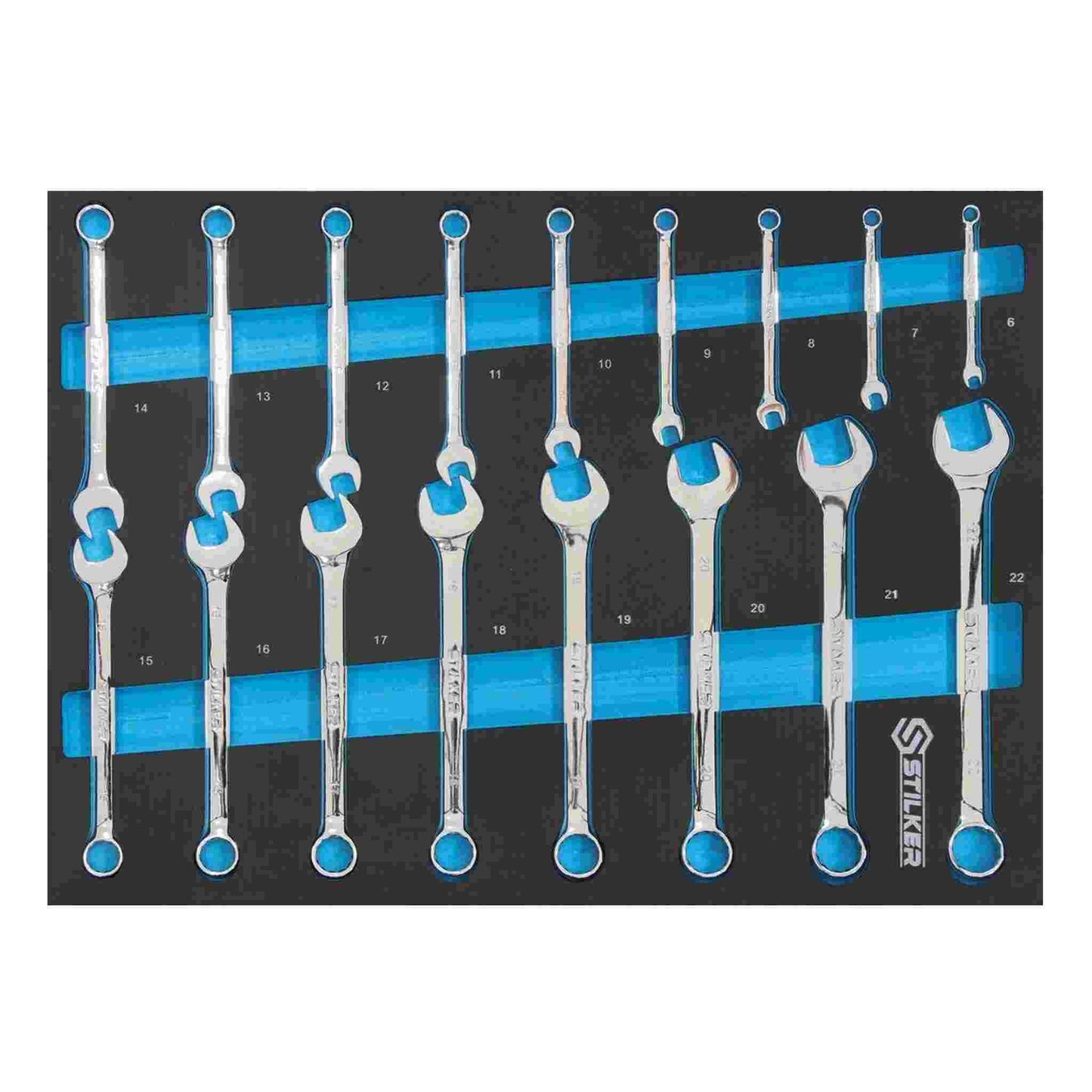 Servante d'atelier 7 tiroirs composée de 147 outils - modules mousse