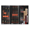 Servante d'atelier 8 tiroirs composée de 249 outils - modules finition métal