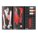 Servante d'atelier 8 tiroirs composée de 249 outils - modules finition métal