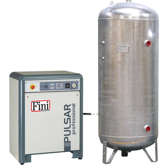 PULSAR K50/10SD/500VG - Compresseur à piston insonorisé 10 CV cuve galva 500 L