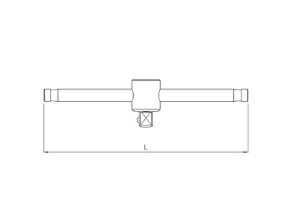 Poignée coulissante 1/2''