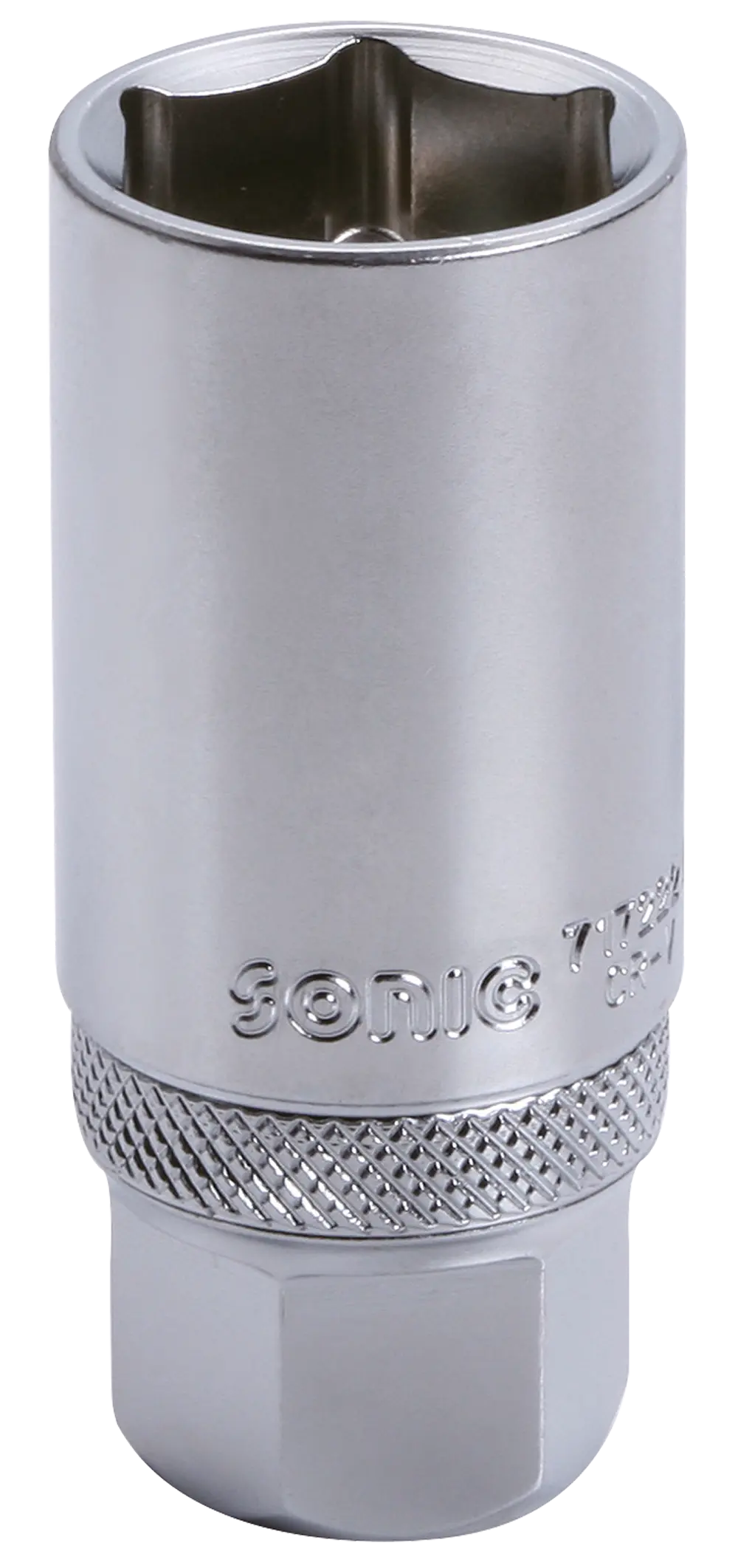 Douille à bougies clips 3/8'' longue 6 pans 21mm